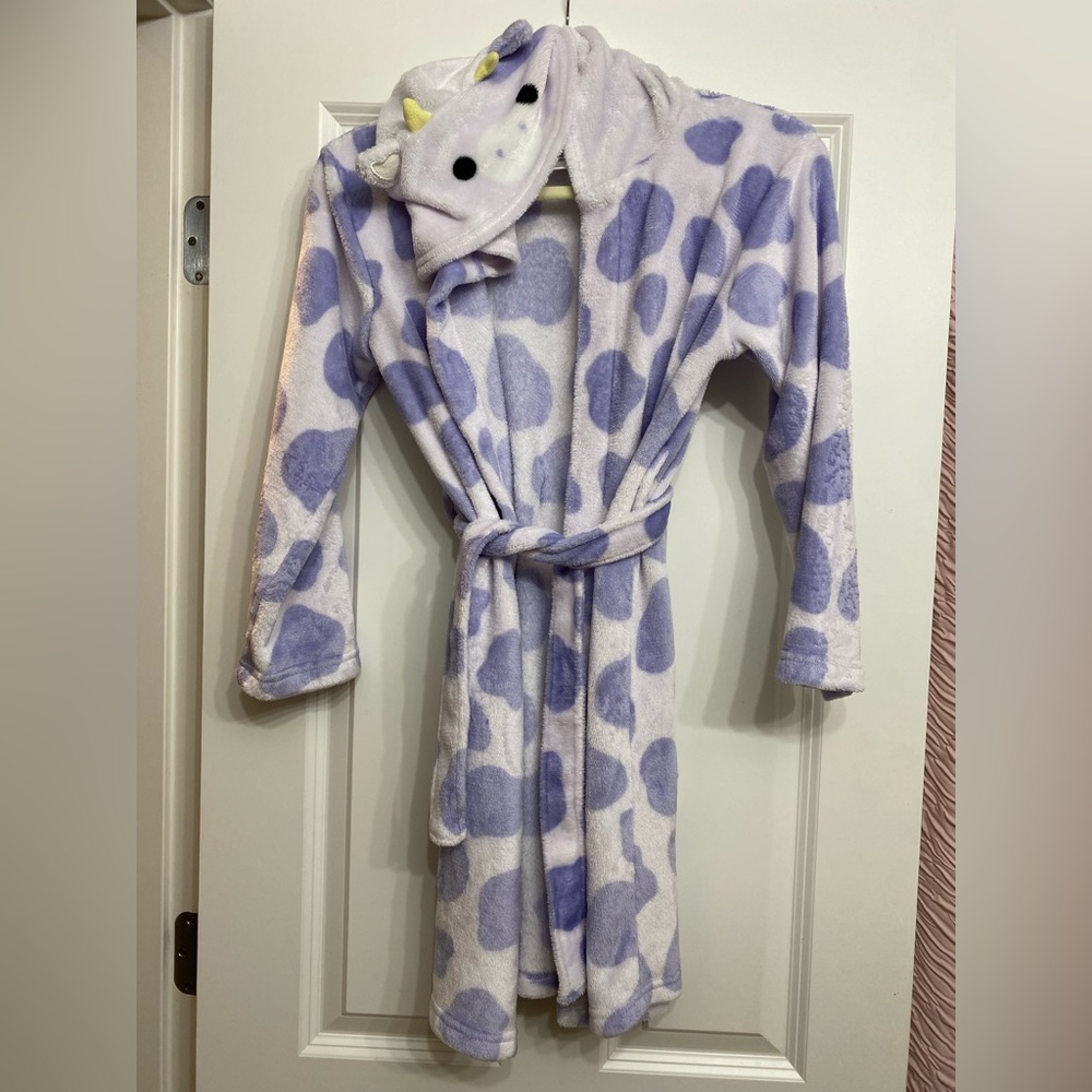 Squishmallows Cow Kids Robe